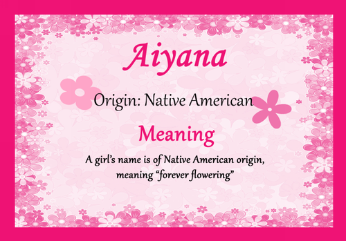 What Does The Name Aiyana Mean