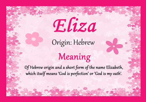 eliza-personalised-name-meaning-certificate-the-card-zoo