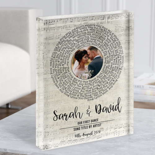 Vinyl Script Music Script Vinyl Record Wedding First Dance Photo Any Song Lyric ...