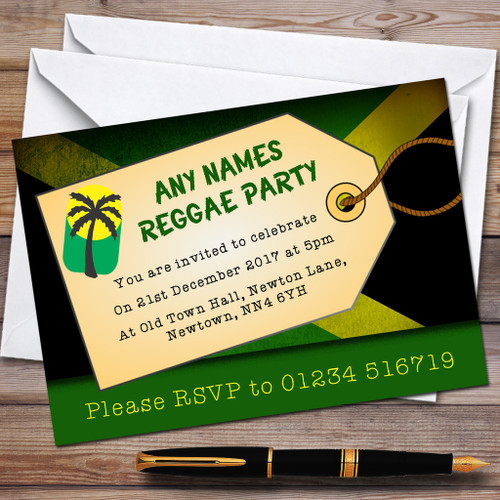 Jamaican Reggae Children's Birthday Party Invitations The Card Zoo