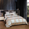 DM812K - 6 Pieces Luxury Jacquard King Size Duvet Cover Set