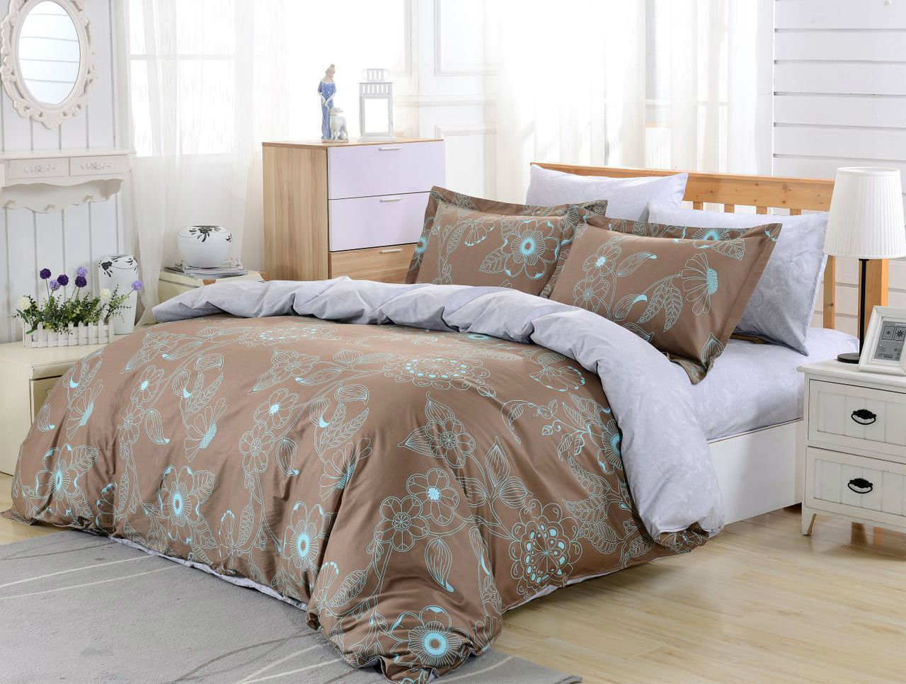 DM629Q Duvet Cover  Set, Dolce Mela Lefkada Bedding