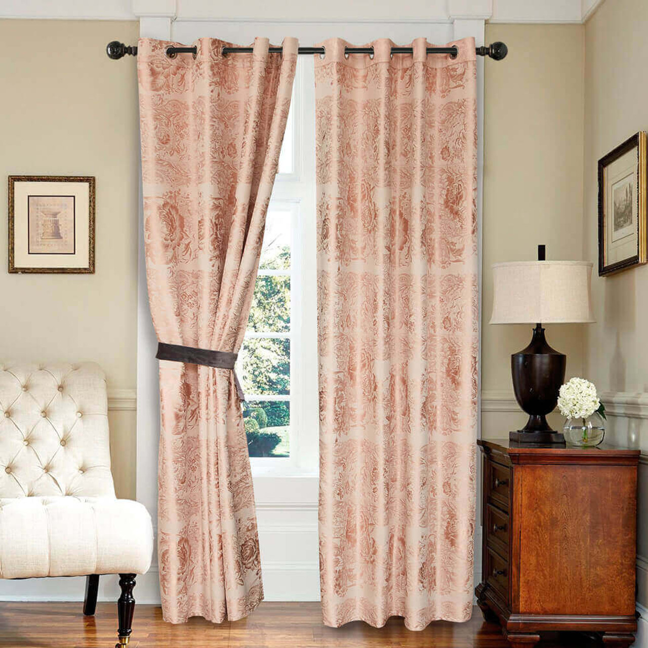 8171460150924 Curtain Panel Semi-Blackout Drapes, DMC717 Dolce Mela Drop-Shipping