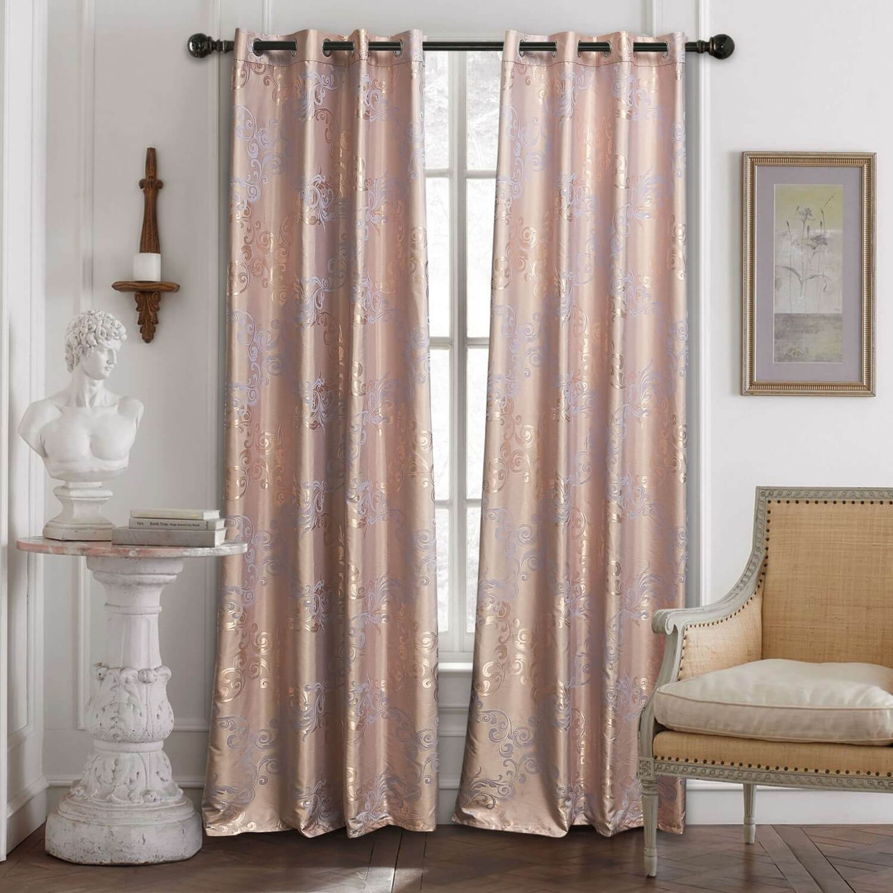DMC801 Dolce-Mela Luxury Jacquard Curtains Wholesale-Dropship