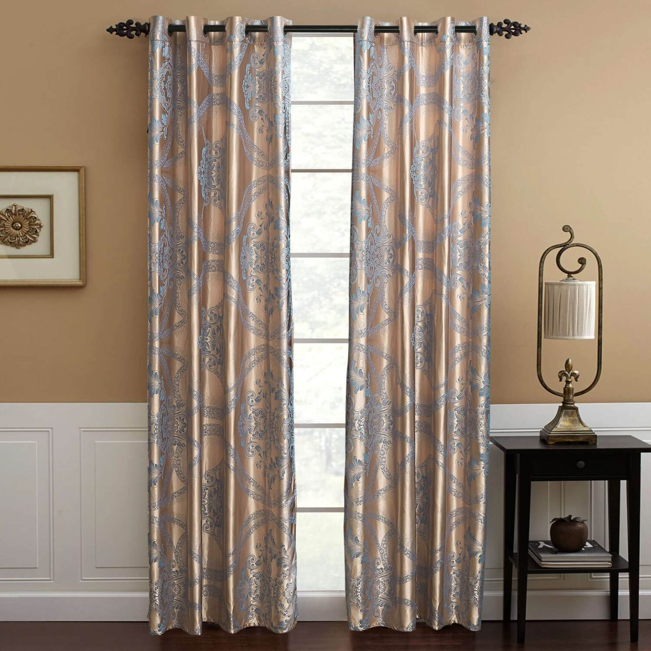 DMC803 Dolce-Mela Luxury Jacquard Curtains Wholesale-Dropship