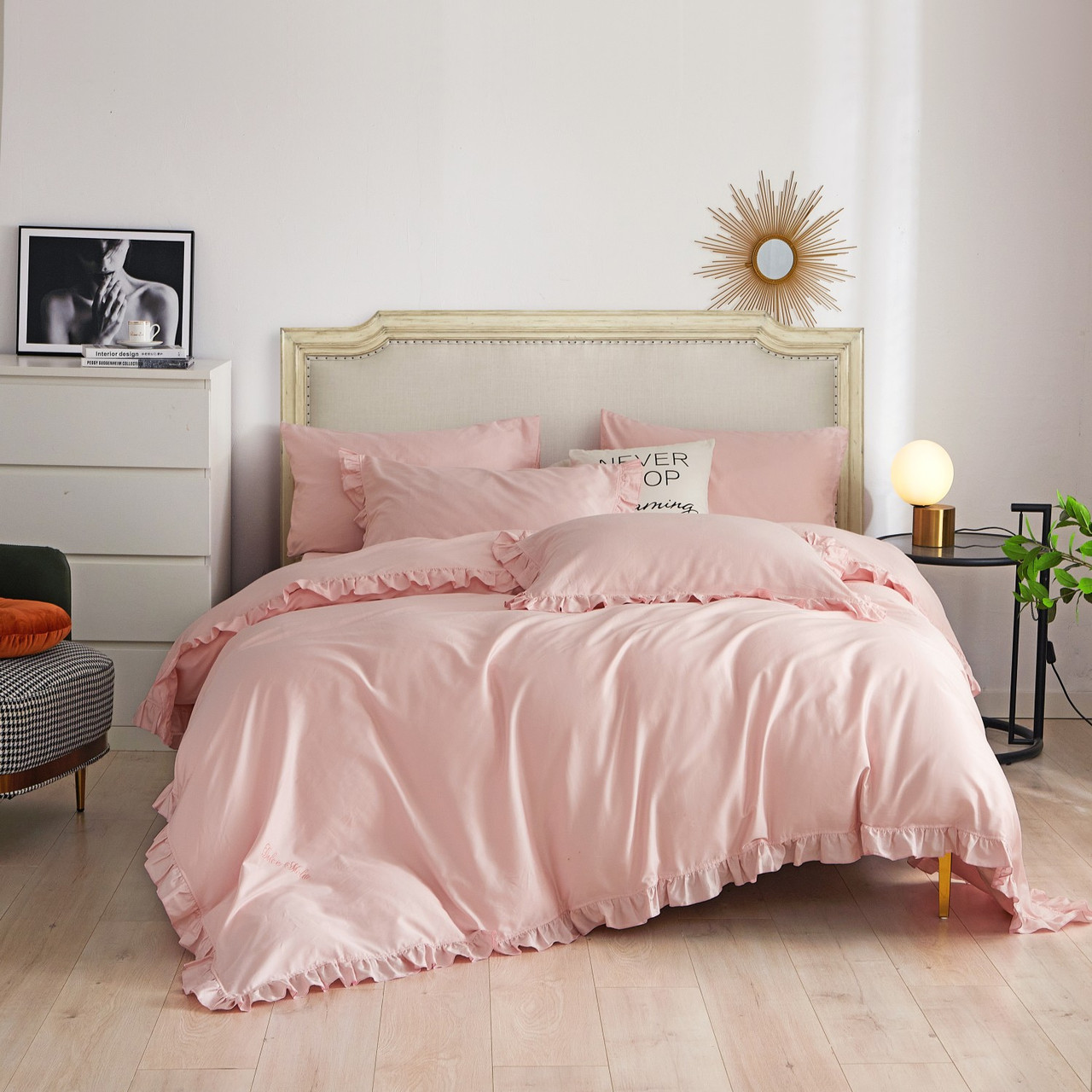 DM808Q Ruffle Bedding by Dolce Mela  Dropship