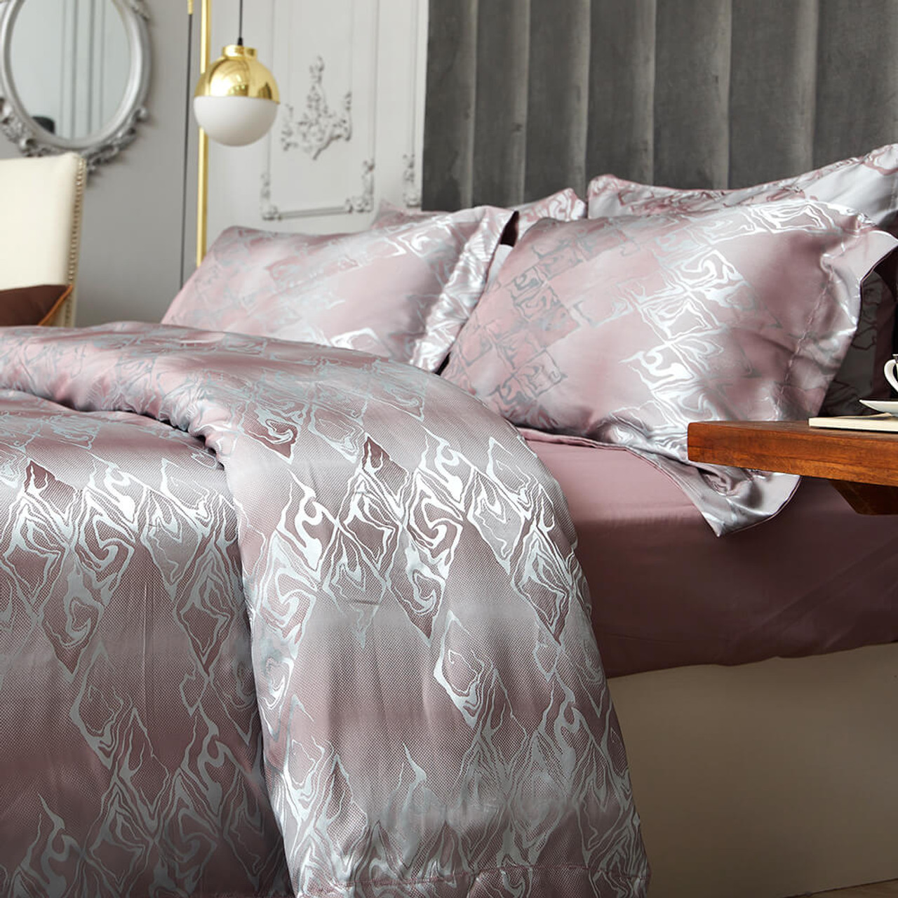 DM714Q Duvet Cover Set - Dolce-Mela Bedding Wholesale-Dropship