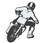 BMX Motocross Dirt Bike rider in black/chrome! Want2Scrap