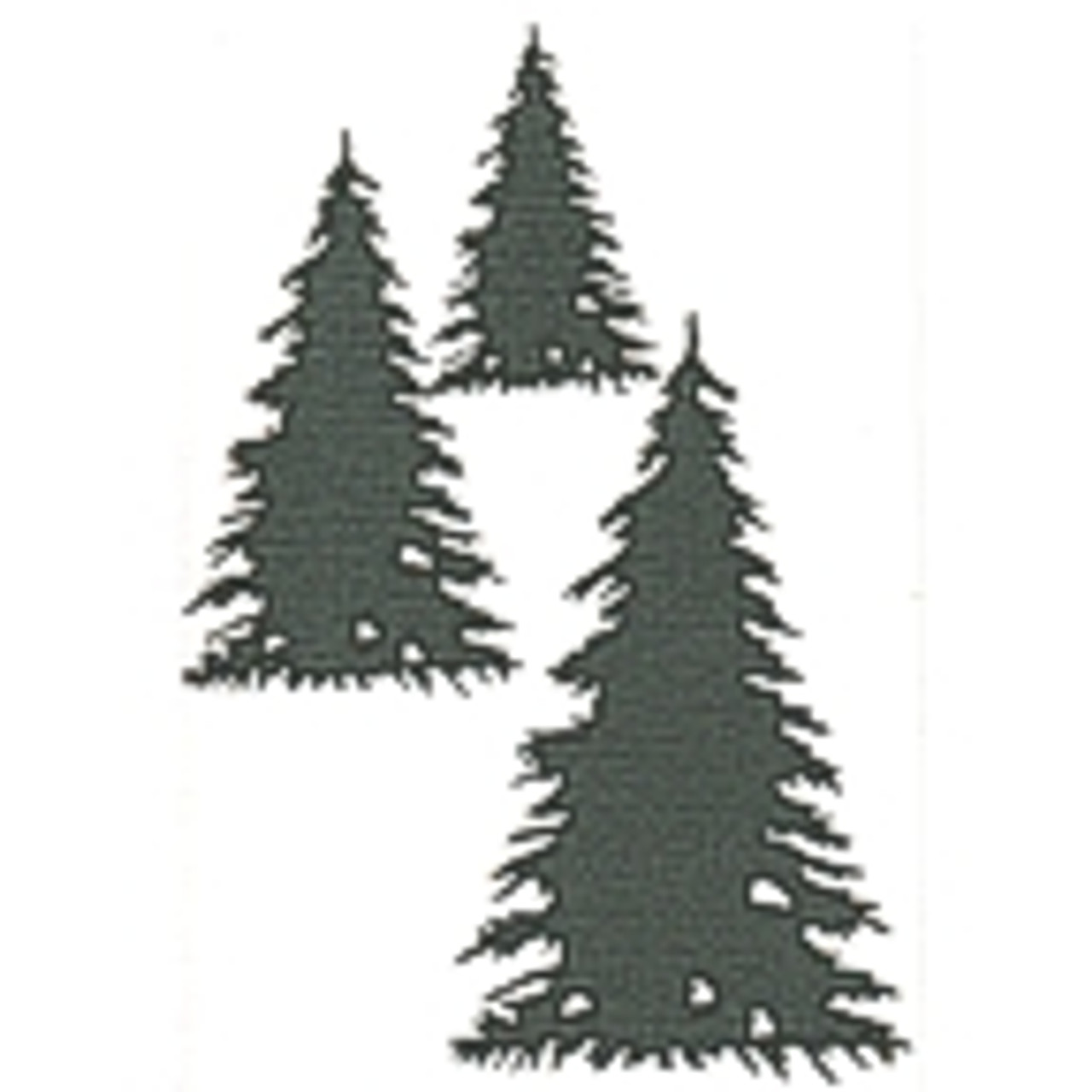 Pine TREE stencil - 2 Pine Trees