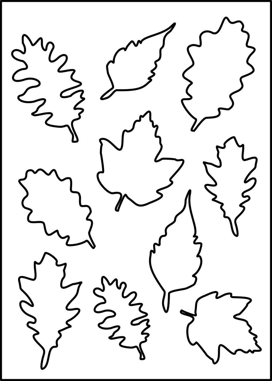Falling Leaves Stencil 1 - Want2Scrap