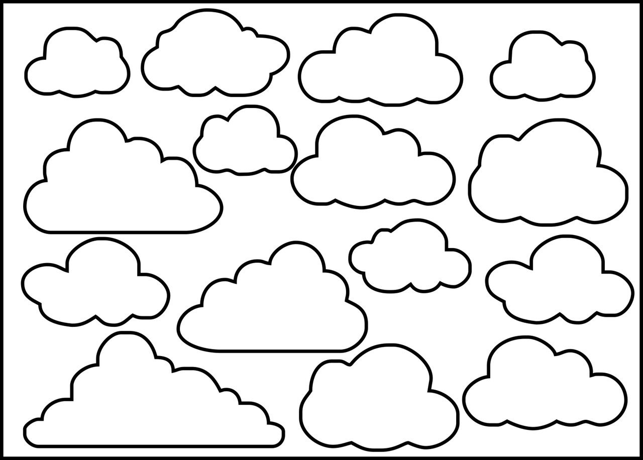 Clouds - Stencil - Want2Scrap clouds-stencil-want2scrap