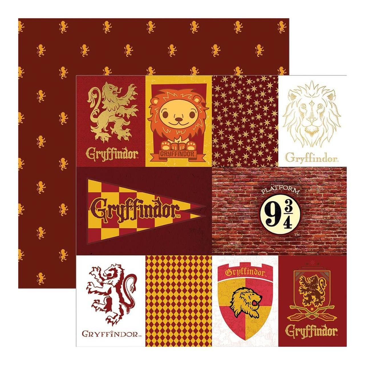 Harry Potter Collection, Hufflepuffs House, double-sided scrapbook