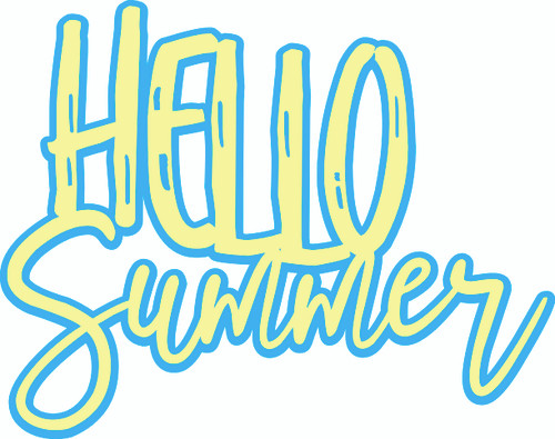 HELLO SUMMER - LASER DIE CUT