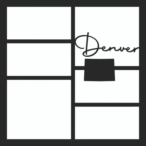 DENVER - 12 X 12 SCRAPBOOK OVERLAY