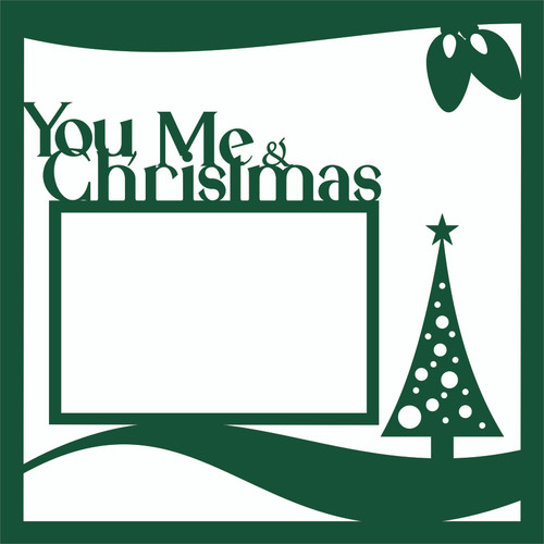 YOU ME & CHRISTMAS - 12 X 12 SCRAPBOOK OVERLAY