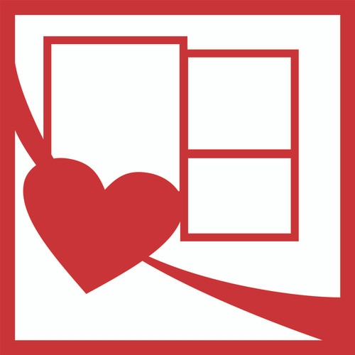 HEART WRAP 3 PG 1 - 12 X 12 SCRAPBOOK OVERLAY