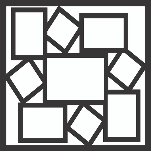 PICTURE FRAMES - 12 X 12 SCRAPBOOK OVERLAY