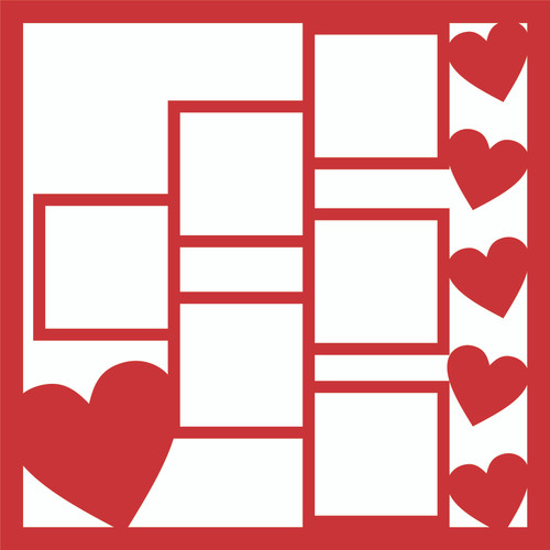 FEBRUARY  PG 2 - 12 X 12 SCRAPBOOK OVERLAY