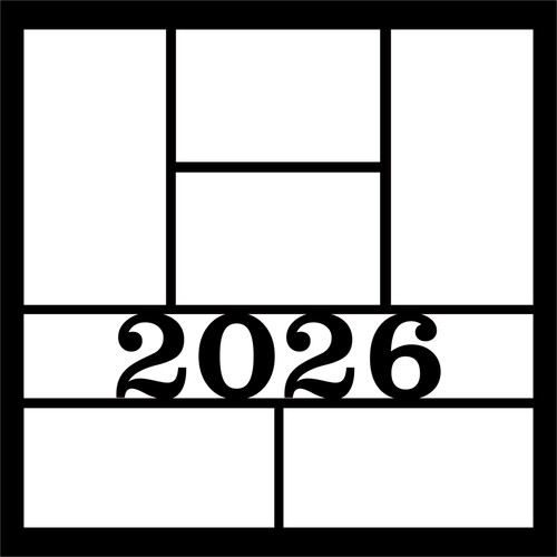 2026 - 12 X 12 SCRAPBOOK OVERLAY
