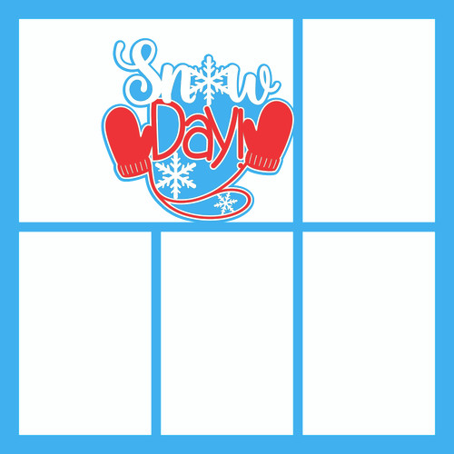 SNOW DAY - 12 X 12 SCRAPBOOK OVERLAY