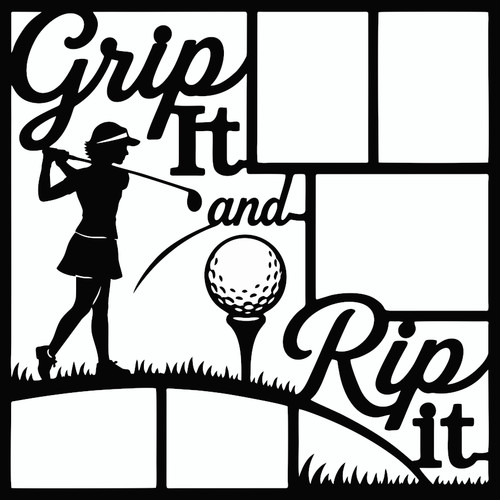GRIP IT & RIP IT - 12 X 12 SCRAPBOOK OVERLAY