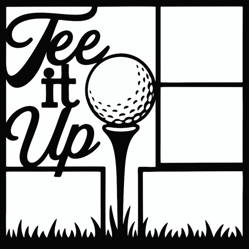 TEE IT UP -12 X 12 SCRAPBOOK OVERLAY