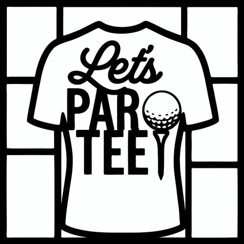 LETS PAR TEE - 12 X 12 SCRAPBOOK OVERLAY