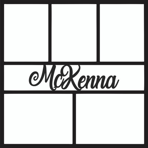 CUSTOM NAME OPTION # 1 - 12 X 12 SCRAPBOOK OVERLAY
