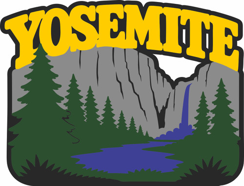 YOSEMITE NATIONAL PARK - LASER DIE CUT