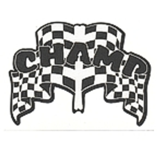CHAMP Racing Flag theme die cut