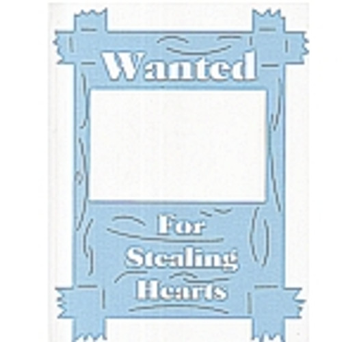 Wanted for Stealing Hearts - Baby Blue extra large design