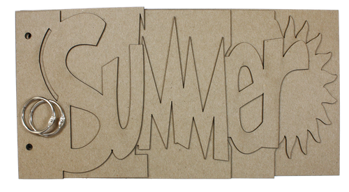 Summer chipboard album