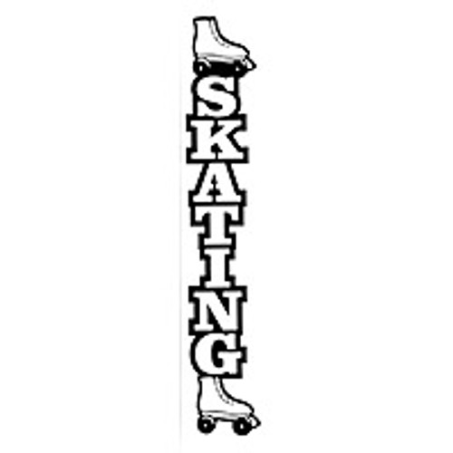 Skating - Roller Skates Vertical Title Strip - 2 Colors!