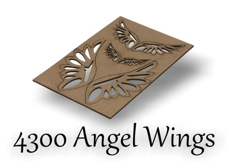 Angel Wings - Chipboard