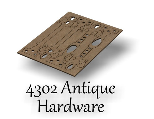 Antique Hardware Set - Chipboard