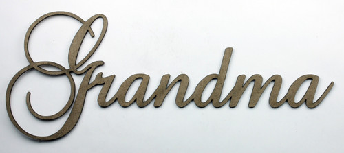 Grandma - Fancy Chipboard Word