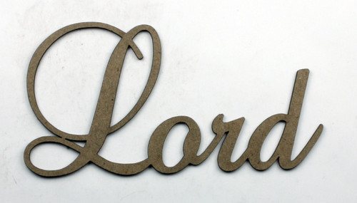 Lord - Fancy Chipboard Word