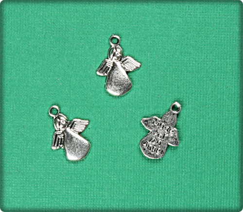Made for an Angel Charm - Antique Silver