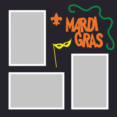 Mardi Gras - 12x12 Overlay