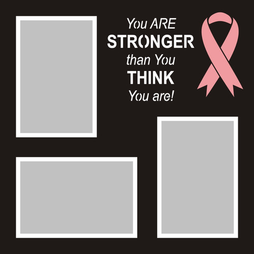 You are STRONGER than you THINK you are - 12x12 Overlay