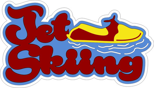 Jet Skiing  - Die Cut