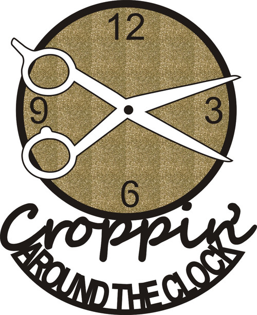 Croppin' Around the Clock - Die Cut