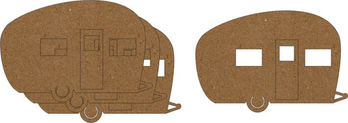 Camper 4 Pack - Chipboard Embellishments