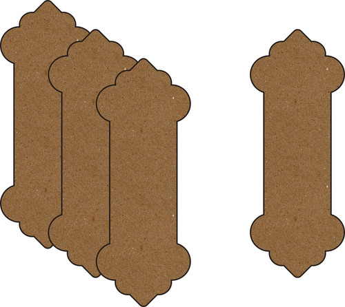 Ribbon Spools - Style 1 (4 Pack) - Chipboard Embellishment