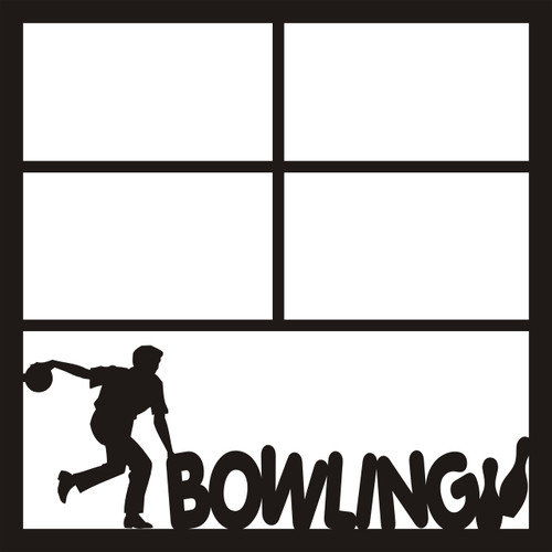 Bowling Male - 12 x 12 Scrapbook OL