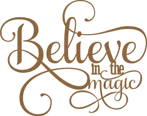 Believe in the Magic - Chipboard Embellishment