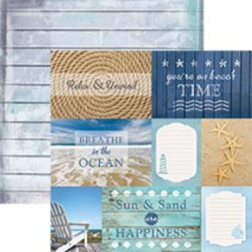 Beach Tags - 12 x 12 Double Sided Paper