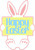 HAPPY EASTER SIGN - LASER DIE CUT