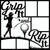 GRIP IT & RIP IT - 12 X 12 SCRAPBOOK OVERLAY