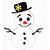 Snowman - With Flower on hat - CUTE!